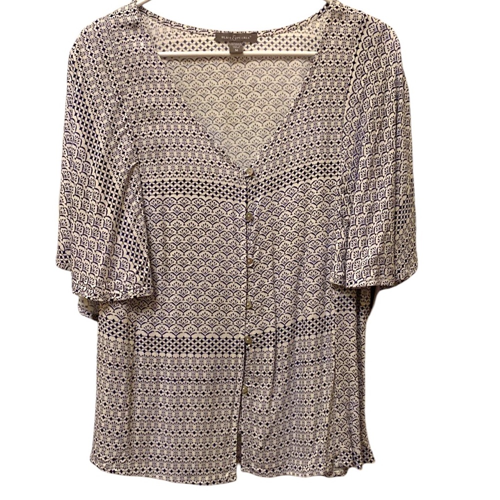 Peace & Pearls Blouse